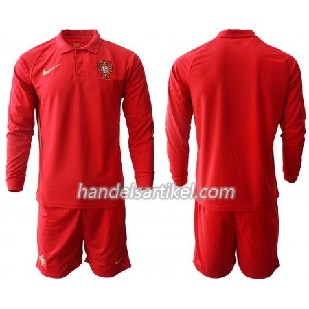 Portugal Kinder Heim Trikotsatz Euro 2020 Langarm (+ Kurze Hosen)